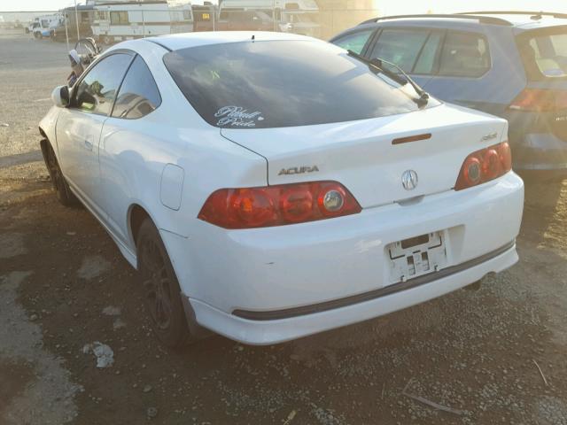 JH4DC54815S018006 - 2005 ACURA RSX WHITE photo 3