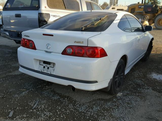 JH4DC54815S018006 - 2005 ACURA RSX WHITE photo 4