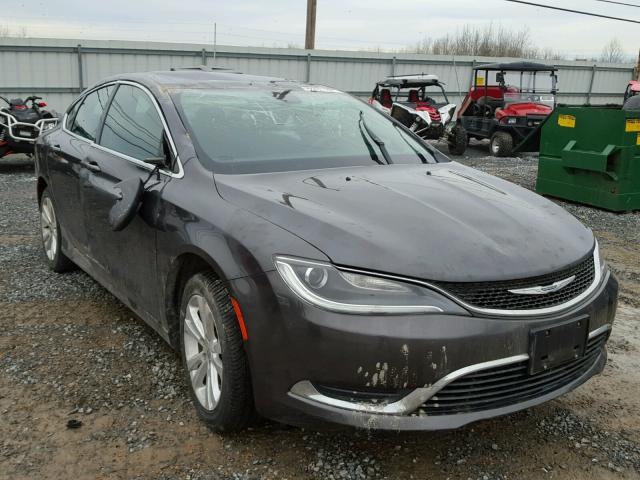 1C3CCCABXFN706611 - 2015 CHRYSLER 200 LIMITE GRAY photo 1