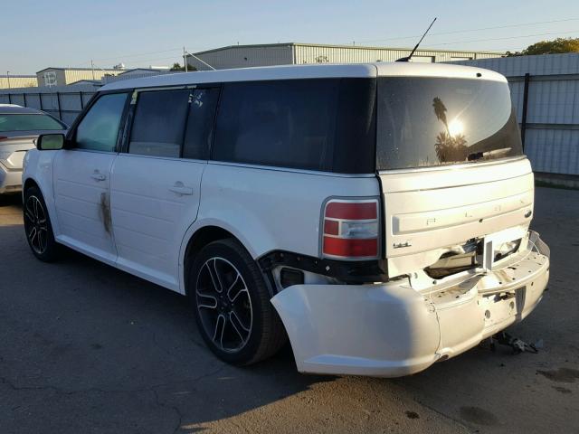 2FMGK5C8XDBD35208 - 2013 FORD FLEX SEL Ақ фото 3