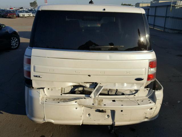 2FMGK5C8XDBD35208 - 2013 FORD FLEX SEL Ақ фото 9
