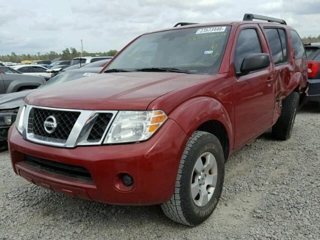 5N1AR1NN2AC613303 - 2010 NISSAN PATHFINDER RED photo 2