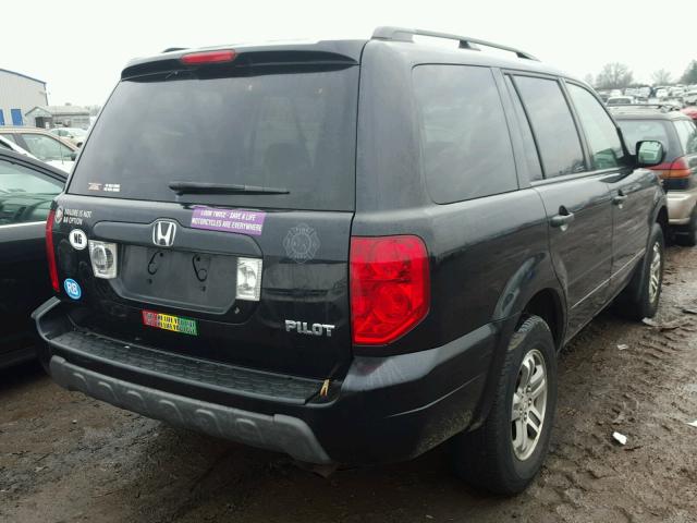 5FNYF18425B025053 - 2005 HONDA PILOT EX BLACK photo 4