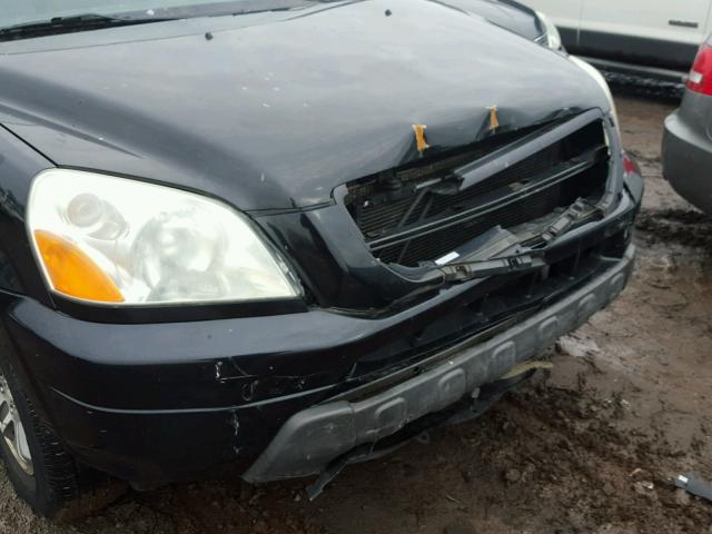 5FNYF18425B025053 - 2005 HONDA PILOT EX BLACK photo 9