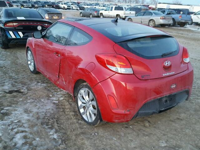 KMHTC6AD8CU060965 - 2012 HYUNDAI VELOSTER B RED photo 3