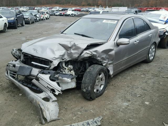 WDBRF92HX6F752807 - 2006 MERCEDES-BENZ C GENERATI SILVER photo 2