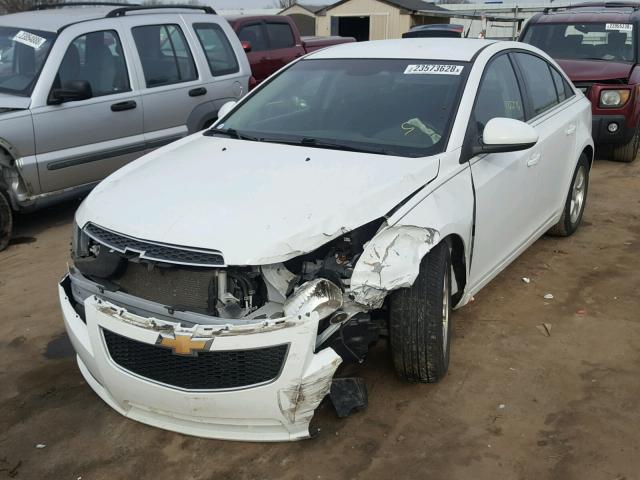 1G1PF5SC5C7120317 - 2012 CHEVROLET CRUZE LT WHITE photo 2