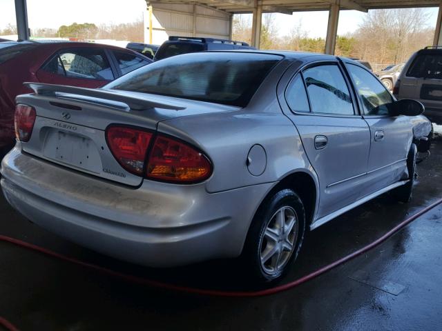 1G3NL52E24C149257 - 2004 OLDSMOBILE ALERO GL SILVER photo 4