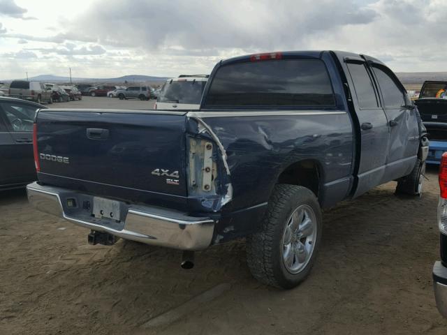 1D7HU18N73S293603 - 2003 DODGE RAM 1500 S BLUE photo 4