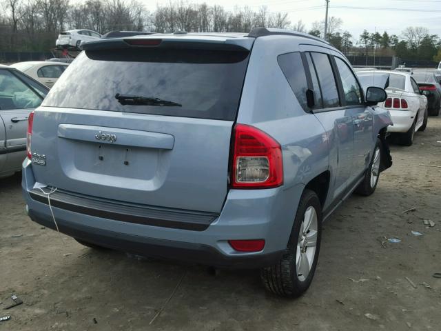 1C4NJDBB3DD125758 - 2013 JEEP COMPASS SP BLUE photo 4