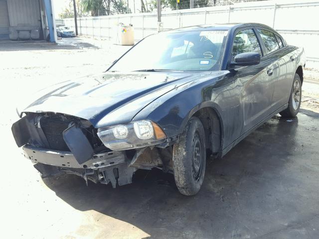 2C3CDXBGXEH134767 - 2014 DODGE CHARGER SE BLACK photo 2