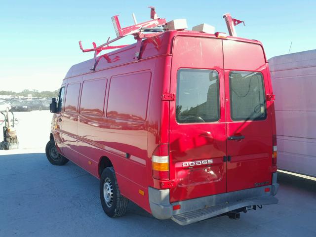 WD0PD744755827214 - 2005 DODGE SPRINTER 2 RED photo 3