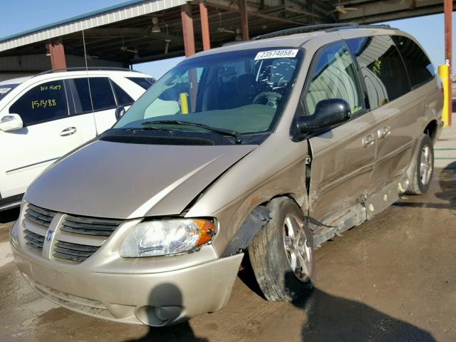 2D4GP44L17R312885 - 2007 DODGE GRAND CARA GOLD photo 2