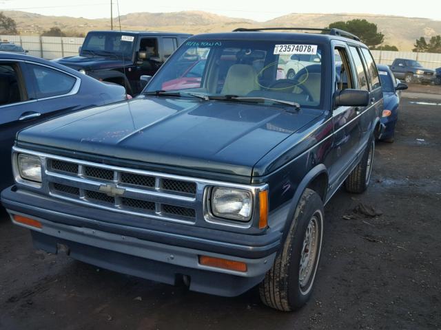 1GNDT13W8R2104548 - 1994 CHEVROLET BLAZER S10 GREEN photo 2