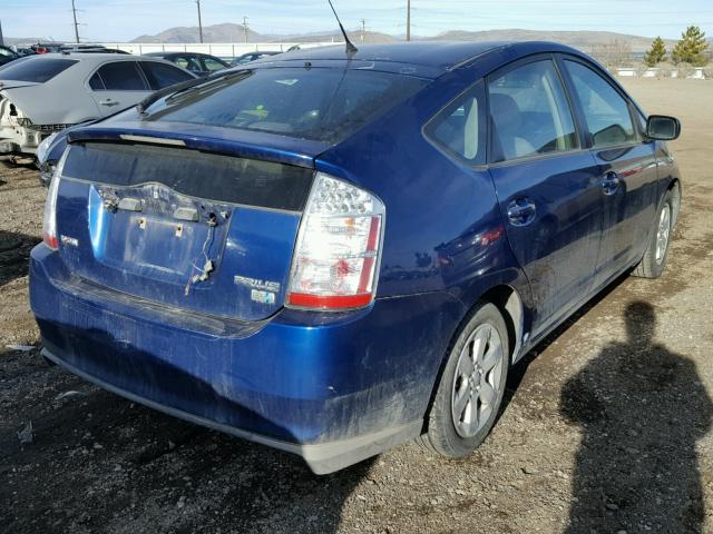 JTDKB20U187694606 - 2008 TOYOTA PRIUS BLUE photo 4