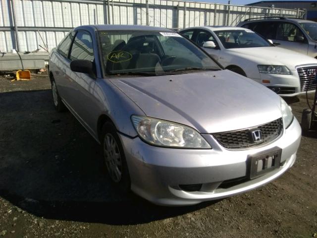 1HGEM21534L025528 - 2004 HONDA CIVIC LX SILVER photo 1