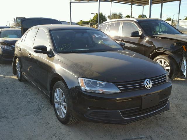 3VWD07AJ2EM291961 - 2014 VOLKSWAGEN JETTA SE BLACK photo 1