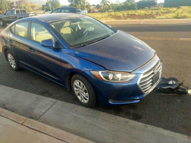 5NPD74LF9HH153561 - 2017 HYUNDAI ELANTRA SE BLUE photo 1