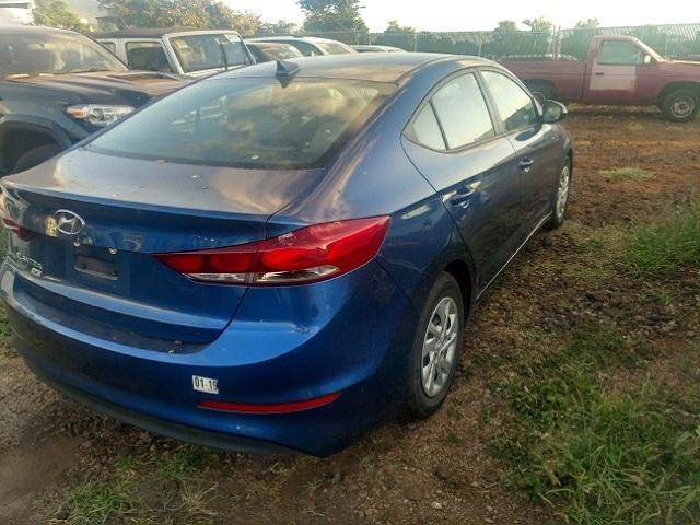 5NPD74LF9HH153561 - 2017 HYUNDAI ELANTRA SE BLUE photo 4