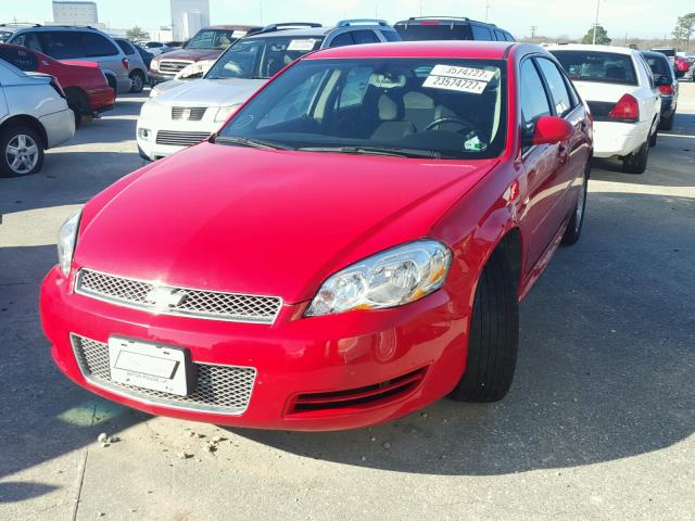 2G1WG5E30D1201647 - 2013 CHEVROLET IMPALA LT RED photo 2