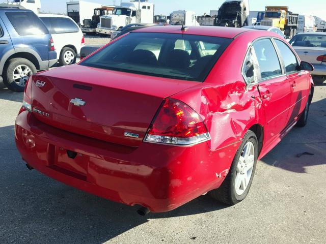 2G1WG5E30D1201647 - 2013 CHEVROLET IMPALA LT RED photo 4