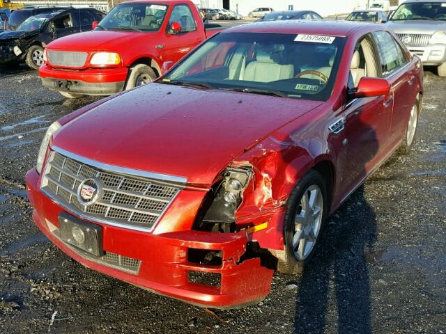 1G6DC67A580188569 - 2008 CADILLAC STS RED photo 2