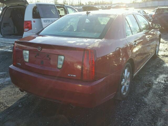 1G6DC67A580188569 - 2008 CADILLAC STS RED photo 4