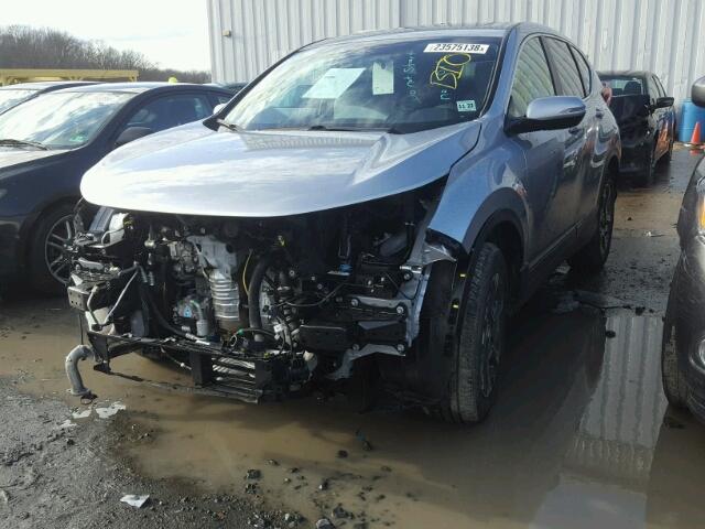 2HKRW2H57HH670404 - 2017 HONDA CR-V EX SILVER photo 2