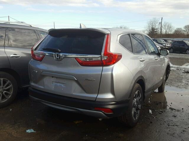 2HKRW2H57HH670404 - 2017 HONDA CR-V EX SILVER photo 4