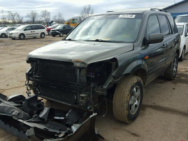 5FNYF18576B026788 - 2006 HONDA PILOT EX GRAY photo 2