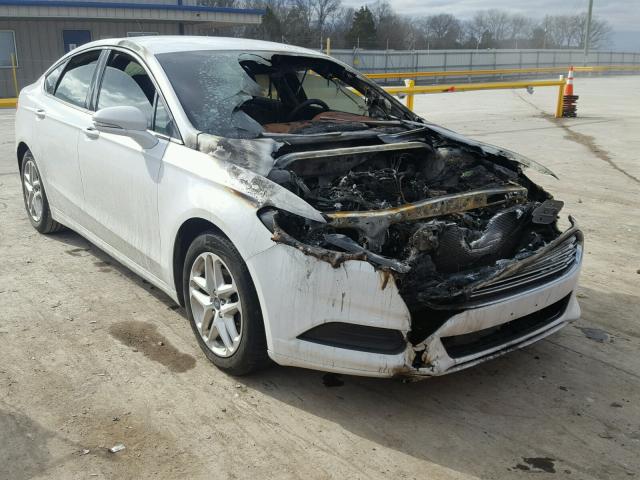 3FA6P0HR3DR195094 - 2013 FORD FUSION SE WHITE photo 1