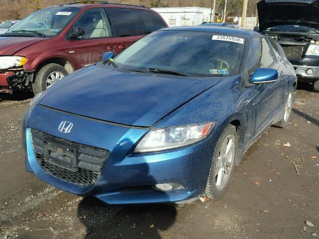 JHMZF1D62CS002625 - 2012 HONDA CR-Z EX BLUE photo 2