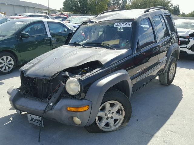 1J4GK48KX2W354799 - 2002 JEEP LIBERTY SP BLACK photo 2