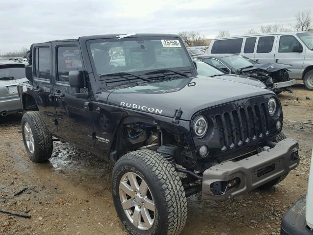 1C4BJWFG6FL515671 - 2015 JEEP WRANGLER U BLACK photo 1