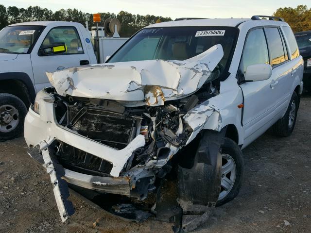 5FNYF28268B026313 - 2008 HONDA PILOT VP WHITE photo 2