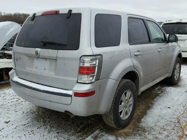 4M2CU81Z18KJ45104 - 2008 MERCURY MARINER SILVER photo 4