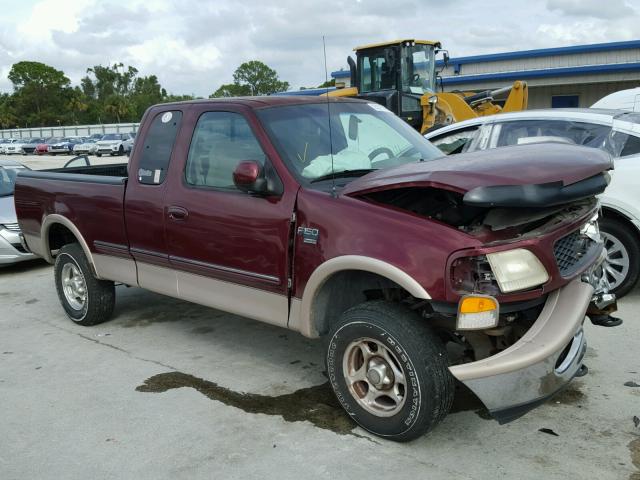 1FTZX1866WKA27914 - 1998 FORD F150 RED photo 1