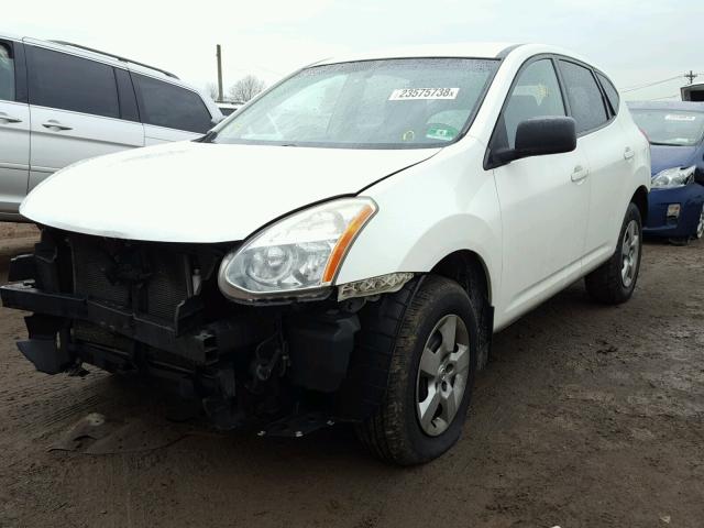 JN8AS58V58W126573 - 2008 NISSAN ROGUE S WHITE photo 2