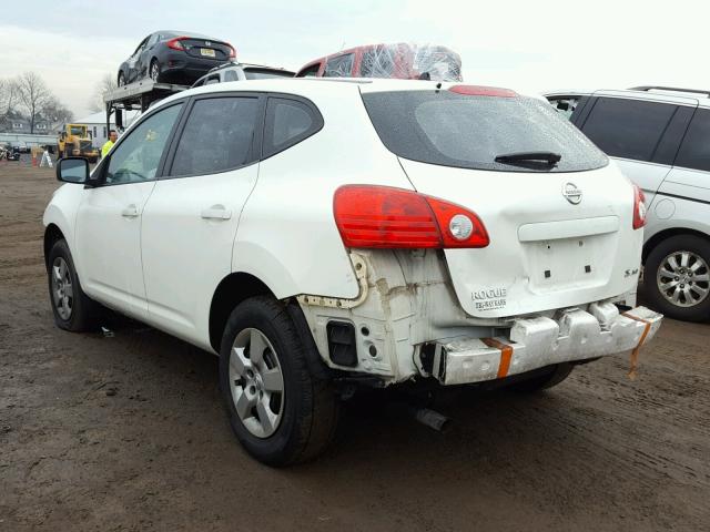 JN8AS58V58W126573 - 2008 NISSAN ROGUE S WHITE photo 3