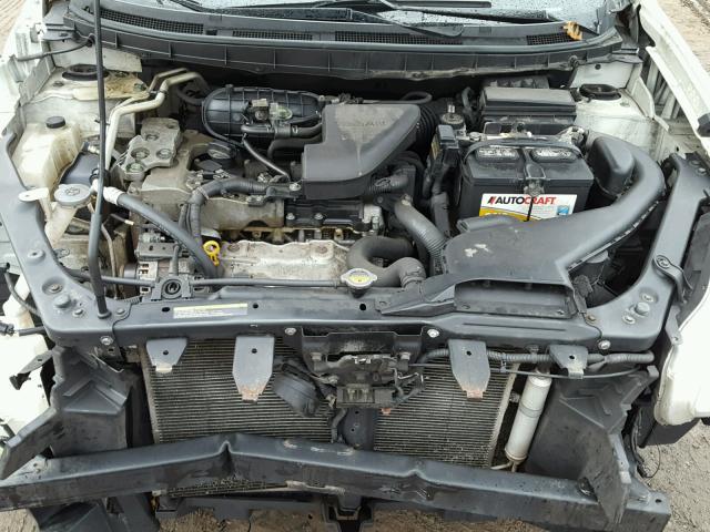 JN8AS58V58W126573 - 2008 NISSAN ROGUE S WHITE photo 7