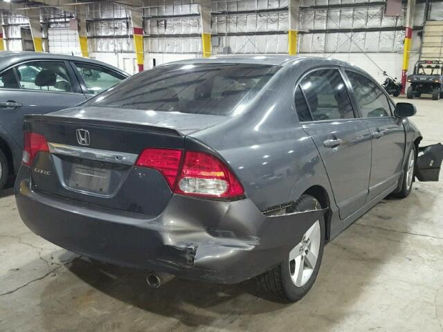 2HGFA15689H503537 - 2009 HONDA CIVIC GRAY photo 4