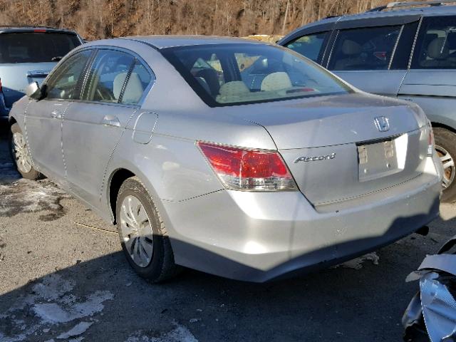 1HGCP26389A004778 - 2009 HONDA ACCORD LX SILVER photo 3