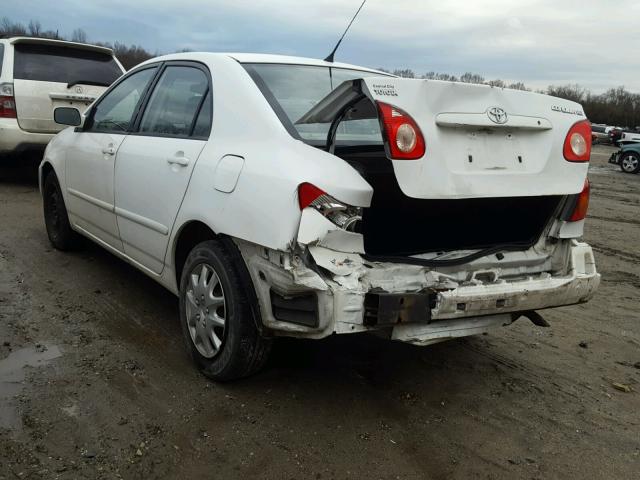 1NXBR32E44Z209163 - 2004 TOYOTA COROLLA CE WHITE photo 3