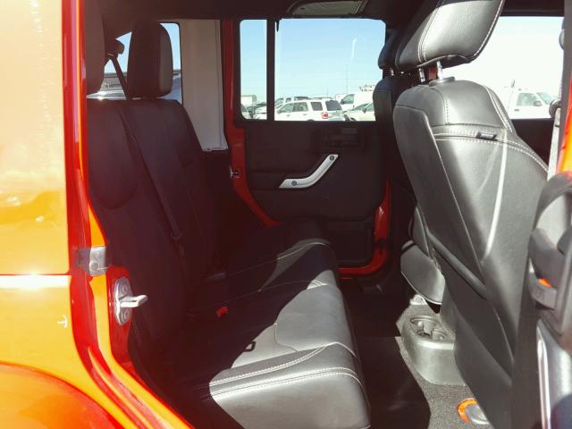 1C4HJWEG2GL297094 - 2016 JEEP WRANGLER U RED photo 6