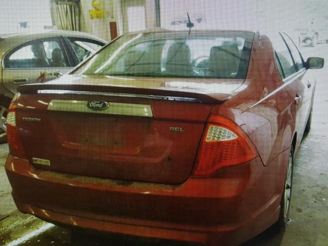 3FAHP0JA9CR156859 - 2012 FORD FUSION SEL RED photo 4
