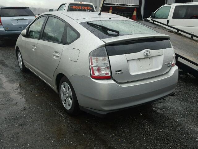 JTDKB20U257026082 - 2005 TOYOTA PRIUS SILVER photo 3