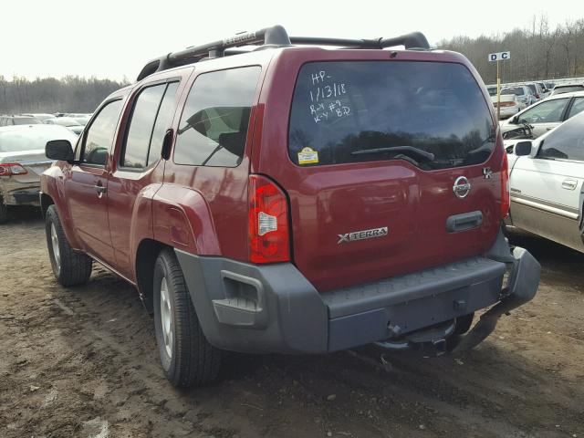 5N1AN08U77C505664 - 2007 NISSAN XTERRA OFF RED photo 3