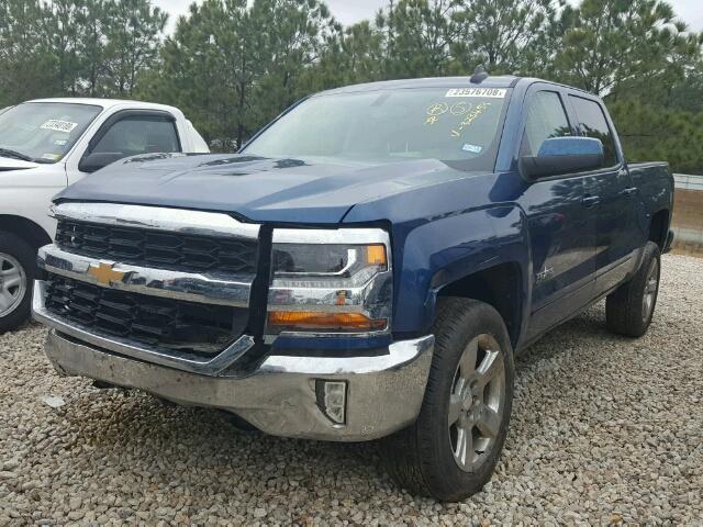 3GCPCREC0HG323453 - 2017 CHEVROLET SILVERADO BLUE photo 2