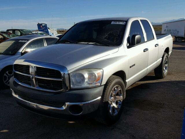 1D7HA18N98S585236 - 2008 DODGE RAM 1500 S SILVER photo 2