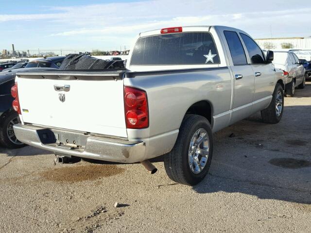 1D7HA18N98S585236 - 2008 DODGE RAM 1500 S SILVER photo 4